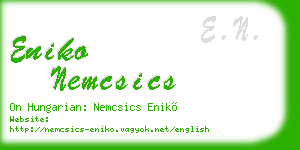 eniko nemcsics business card