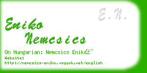 eniko nemcsics business card